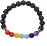 Chakra armband Lavasteen