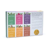 Witte salie smudge spray set van 6 Aromafume