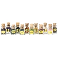 12 edelsteen geschenkflesjes