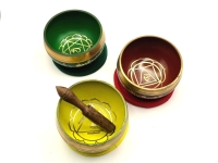 Klankschalen set  Chakra 1-3-4