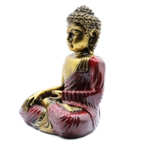 Boeddha Beeld -  Goud & Rood