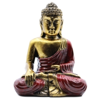 Boeddha Beeld -  Goud & Rood
