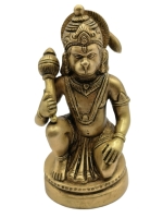 Hanuman beeld 14 cm. Messing