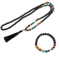 Mala set -  Ketting met Armband - Onyx