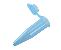Reactiebuisje met deksel 1,5 ml. blauw