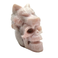 Schedel met Wolf Rozenkwarts