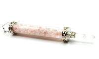 Healing Wand Rozenkwarts met Seleniet Punt