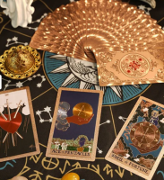 Ros&eacute; goud Folie Tarot Kaartenset &ndash; Zon en Maan