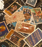 Ros&eacute; goud Folie Tarot Kaartenset &ndash; Zon en Maan