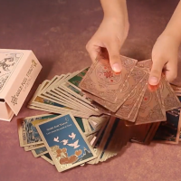 Ros&eacute; goud Folie Tarot Kaartenset &ndash; Zon en Maan