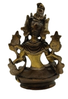 Witte Tara Messing Beeld 14cm.