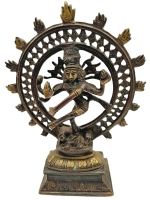 Dansende Shiva Messing  22cm.