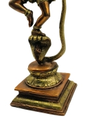 Naga Krishna 21cm. Koperen beeld