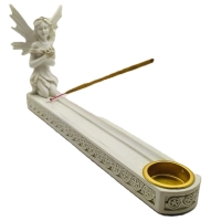 Wierookhouder Engel Wit