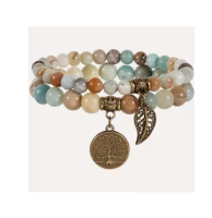 Amazoniet arband Levensboom