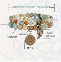 Amazoniet arband Levensboom