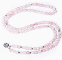 Mala - 108 kralen ketting rozenkwarts