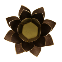 Lotus Sfeerlicht zwart - goud omrand