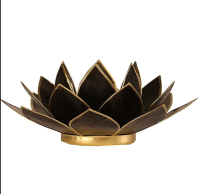 Lotus Sfeerlicht zwart - goud omrand