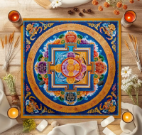 Tarotkleed Tibetaans 75cm.