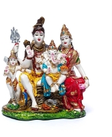 Shiva Parivar meerkleurig