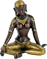 Parvati Koper beeldje 15cm.