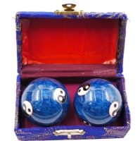 Meridiaankogels Yin Yang Blauw 4 cm
