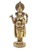 Ganesha beeld 30cm. goudkleurig