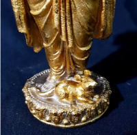 Ganesha beeld 30cm. goudkleurig