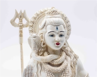 Shiva Beeld ivoorwit 25cm