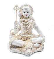 Shiva Beeld ivoorwit 25cm